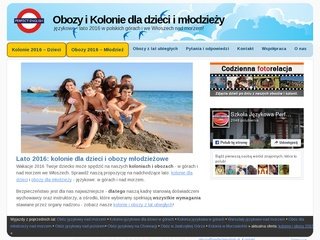 Podgląd obozy.perfectenglish.pl