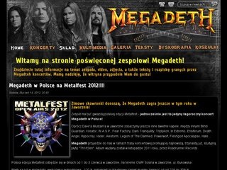 Podgląd megadeth.pl