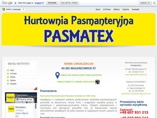 Miniaturka pasmatex.com.pl