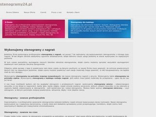 Podgląd stenogramy24.pl