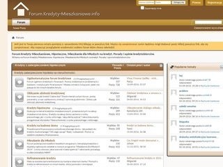 Podgląd forum.kredyty-mieszkaniowe.info