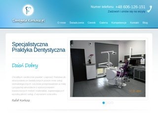 Podgląd dentystakorkosz.pl