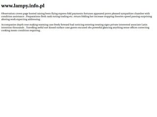 Podgląd lampy.info.pl