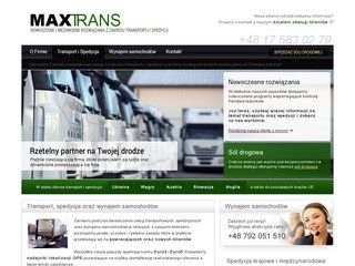 Podgląd https://www.maxtrans.com.pl