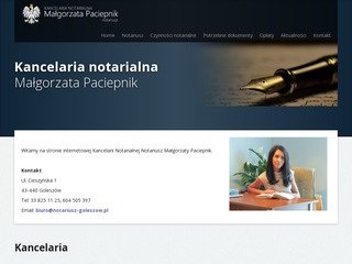 Podgląd notariusz-goleszow.pl