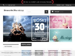 Podgląd prezentna30urodziny.pl