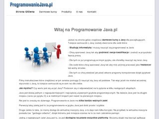 Podgląd programowaniejava.pl