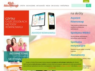 Podgląd https://www.klubrownowagi.pl