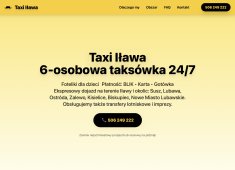 Podgląd Taxi Iława komfortowy przewóz 6 osób, taksówki 24h