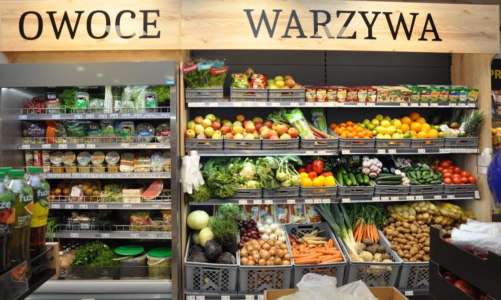 Miniaturka Nowoczesne regały sklepowe na warzywa jakie kolory są modne